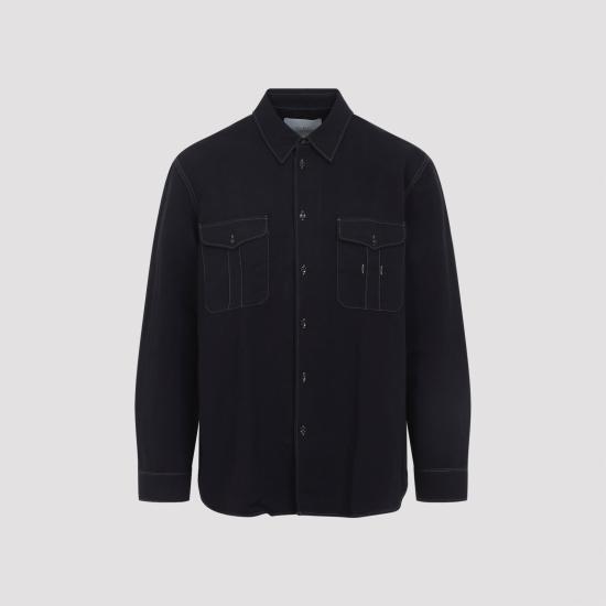 STUDIO NICHOLSON Men Long Tops LOUROSNM1478 BLACK GRAPE