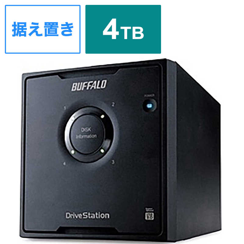 BUFFALO　ドライブステーション 外付けHDD 4ドライブモデル 4TB　HD-QL4TU3/R5J 26,962円