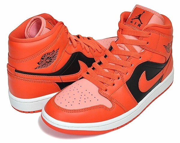 ウィメンズ エアジョーダン 1 ミッド SE dm3381-600 WMNS AIRJORDAN 1 MID SE crimson bliss/rush orange