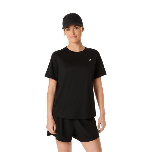 ASICS シルバー SS トップ ウーマン - ブラック 2012D144-001