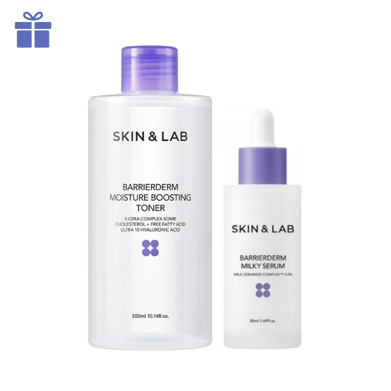 【セット】バリアデルム ミルキー セラム 50ml + バリアデルム モイスチャー ブースティング トナー 300ml 保湿