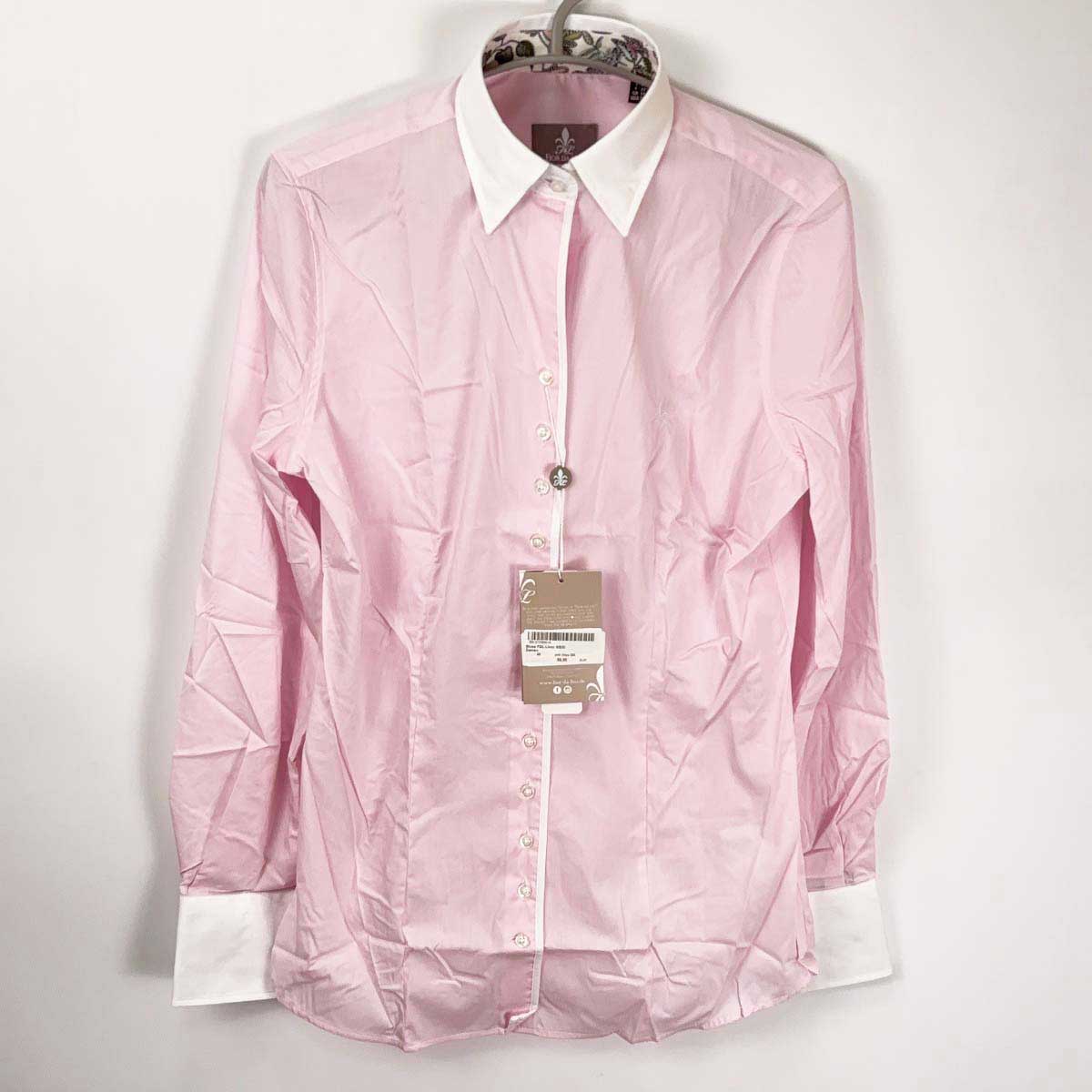 【中古・未使用品】Fior da Liso ライディングシャツ 長袖 競技用 40 ピンク レディース 乗馬 馬術