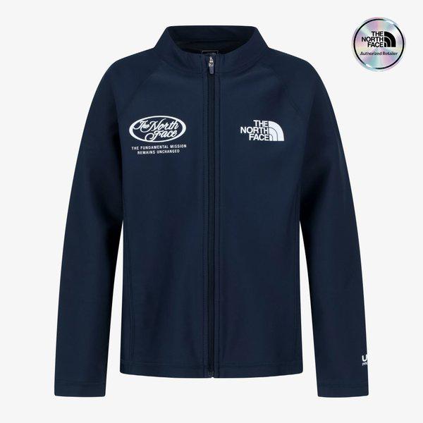[キッズ公式] NJ5JS06T キッズ サーフ ラッシュガード ジップアップ NAVY