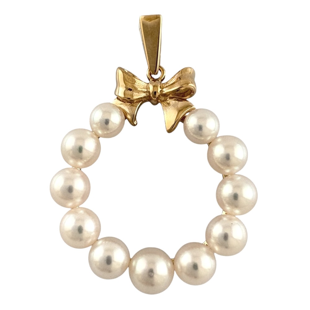 タサキ ペンダントトップ 18金 K18イエローゴールド アコヤパール TASAKI 中古 美品