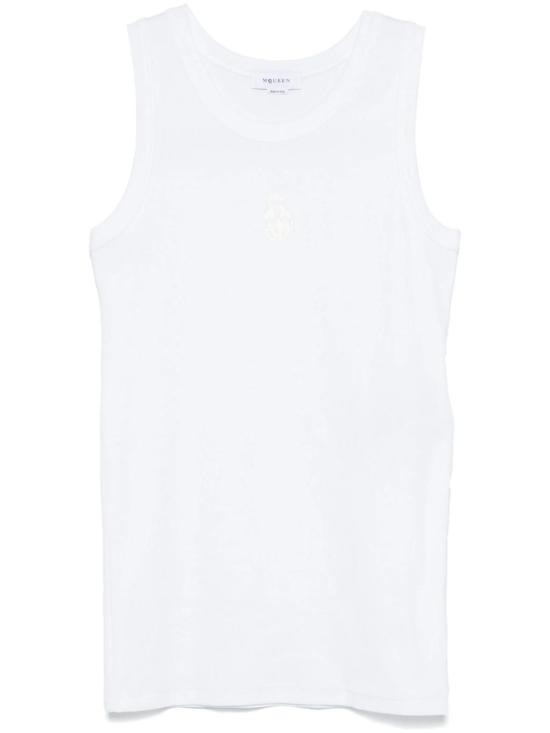 ALEXANDER MCQUEEN Men Tops 815098 QXAA99000 Optical white