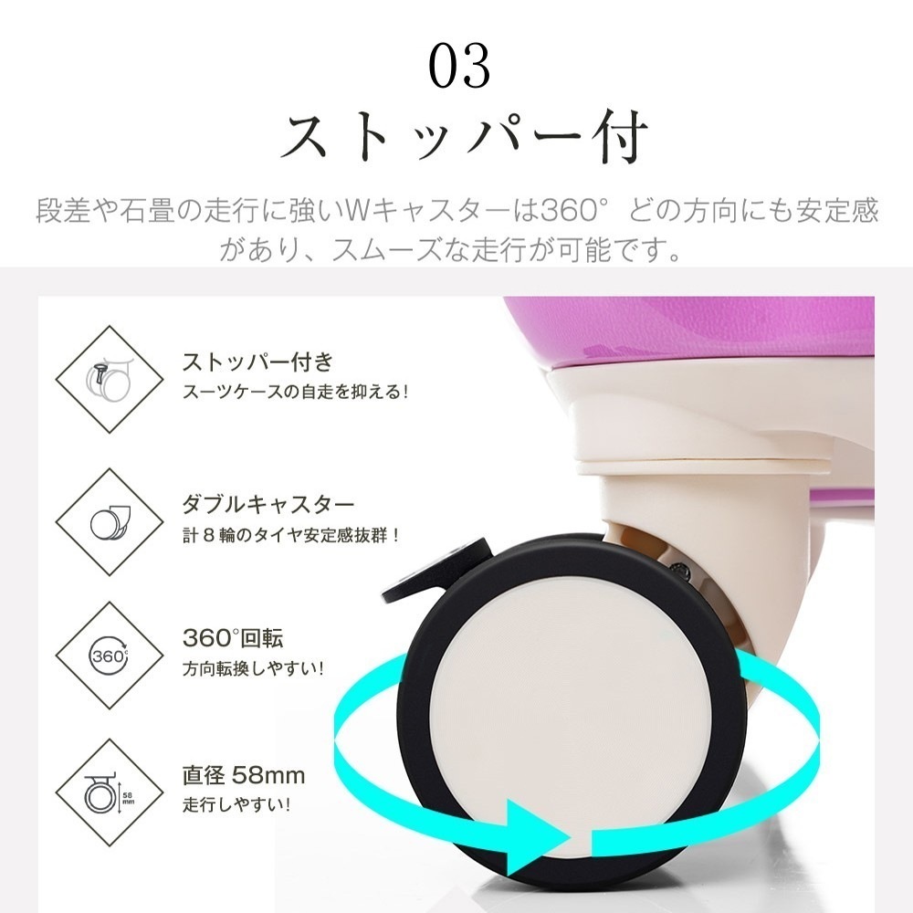 バッグキャリーバッグキャリーケース 超軽量 軽い 1日3日 USBポート付き ファスナー suit ストッパー付き スーツケース ダブルキャスター TSAロック 小型 大容量 Sサイズ 機内持ち込み