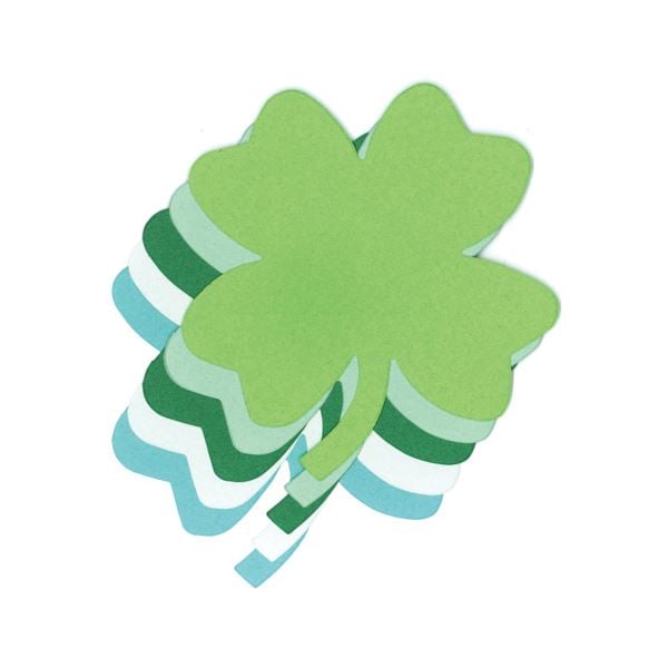 （まとめ）hanaoka ダイカットペーパーM 四つ葉[x20セット]