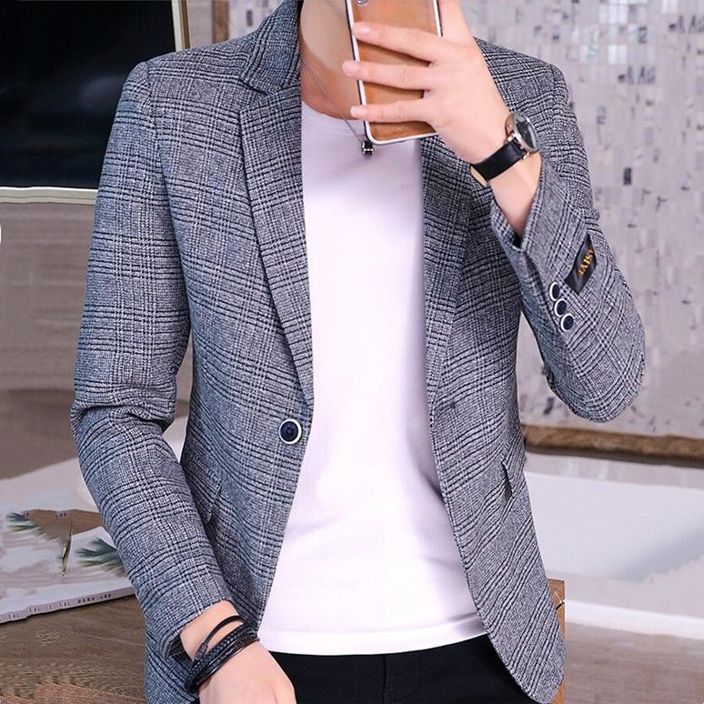 テーラードジャケット メンズ ジャケット チェック柄 ブレザー 春 テーラード 秋 紳士通勤 秋服