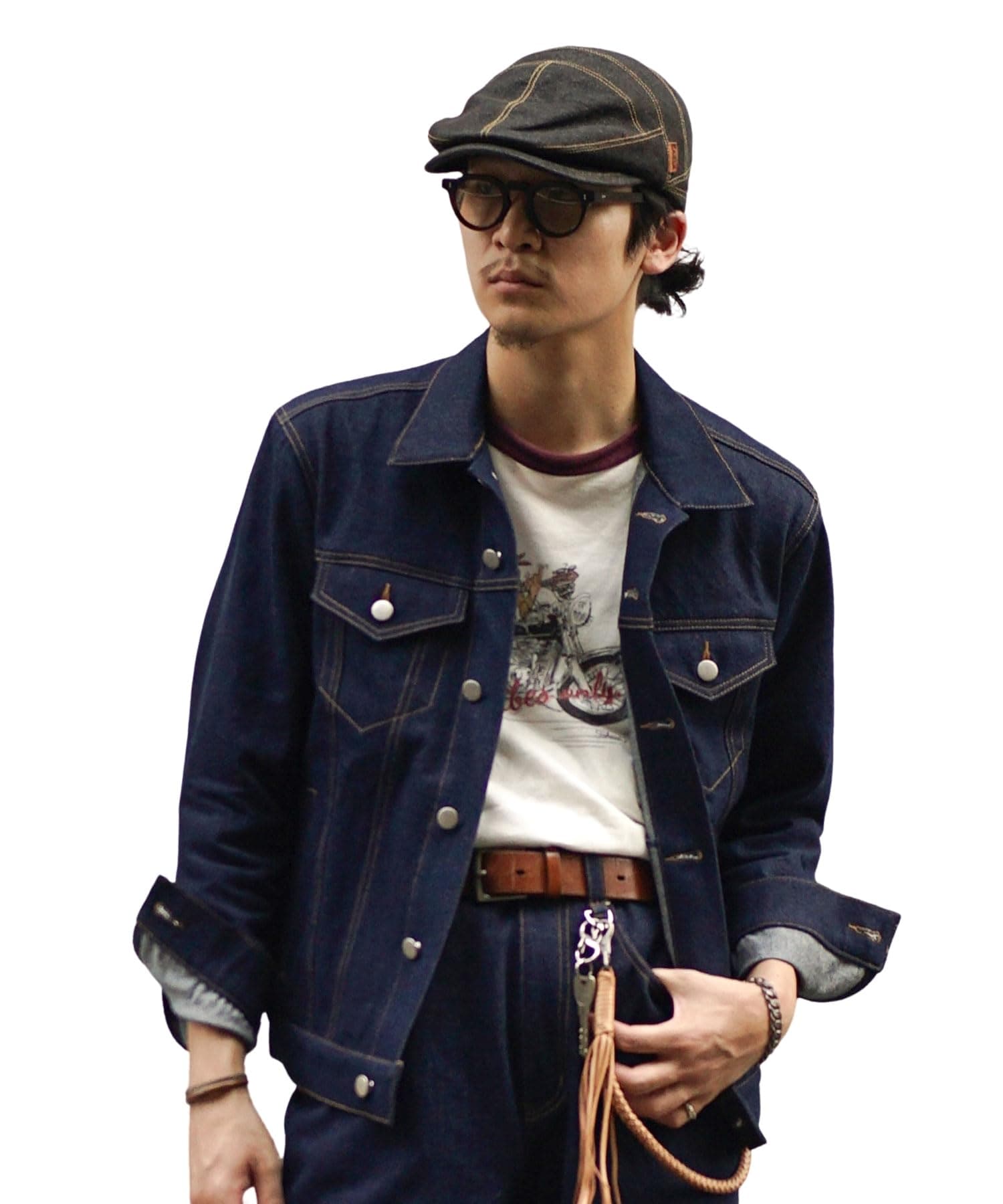 [インタープレイ] x TAKERU デニム ジャケット メンズ 552300088