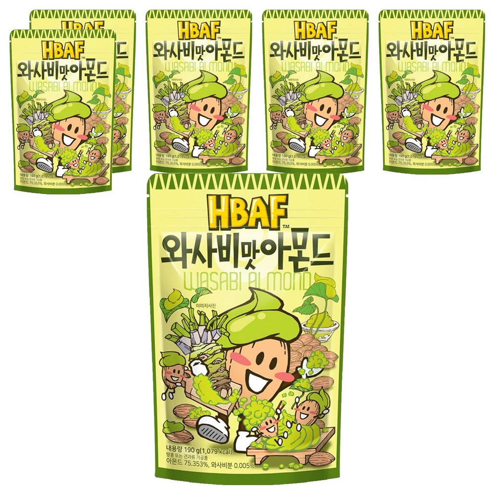バフわさび味アーモンド 190gX6個
