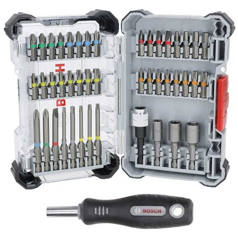 BOSCH　ドライバービット＋ハンドドライバーセット 44pcs　2607017733
