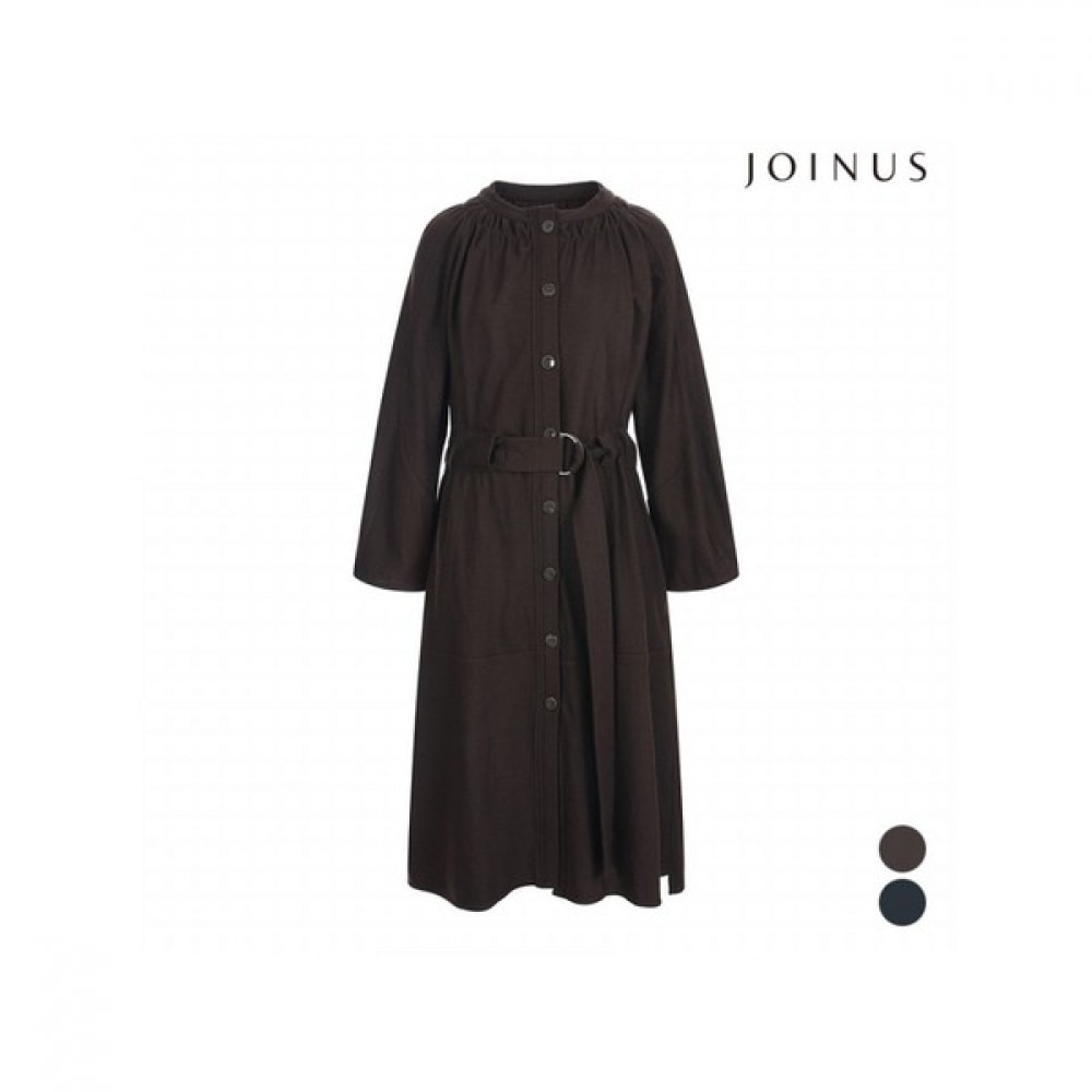 (ジョイナーズ) ボタンデザインベルト付きロングワンピース_JCBW0-WOP040