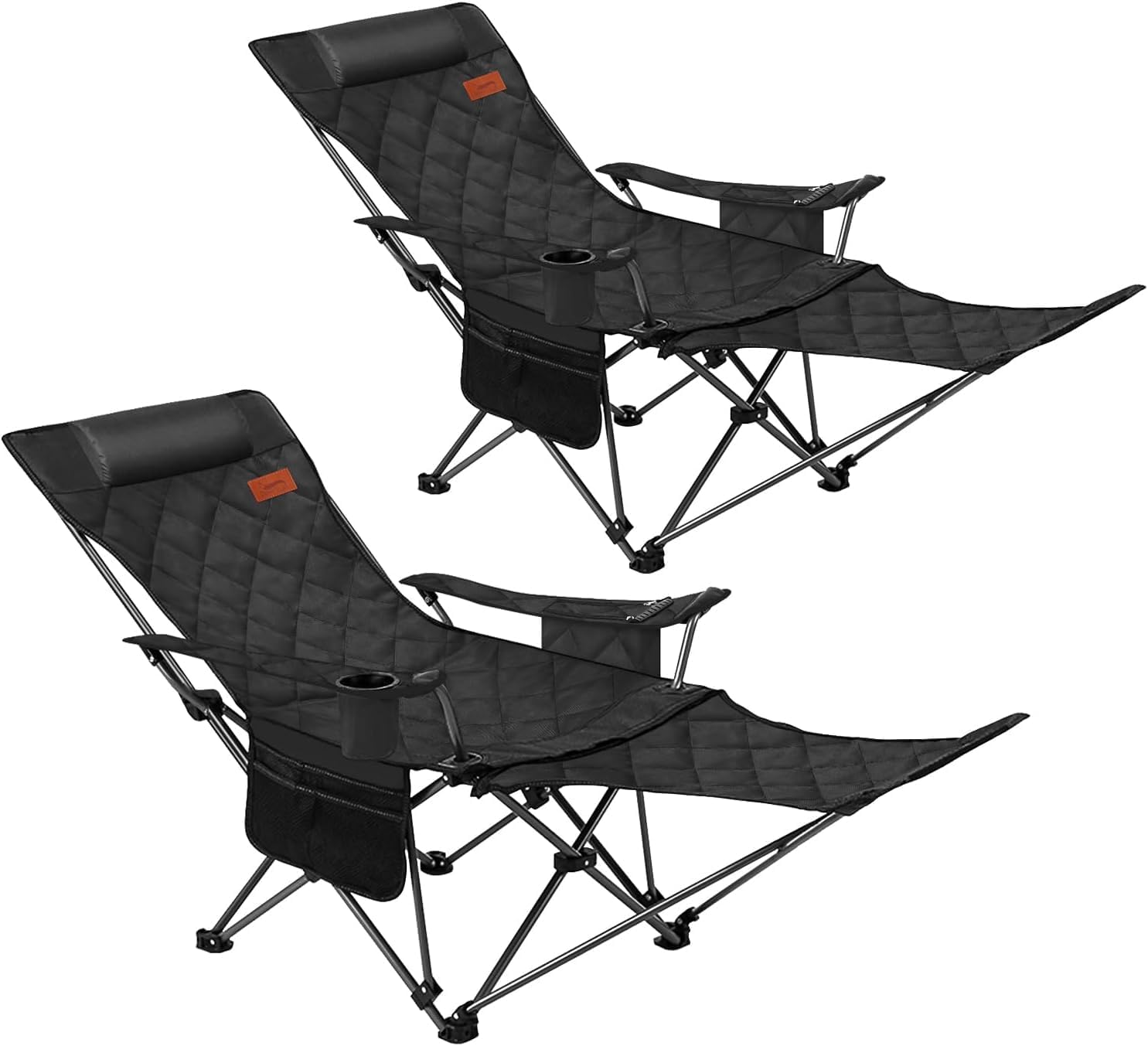 DesertFox リクライニングチェア キャンプ椅子 単品/セット 4way 仮眠 昼寝 4段階調整 四季適用 アウトドアチェア クーラーボックス付き 【耐荷重150kg】コンパクト