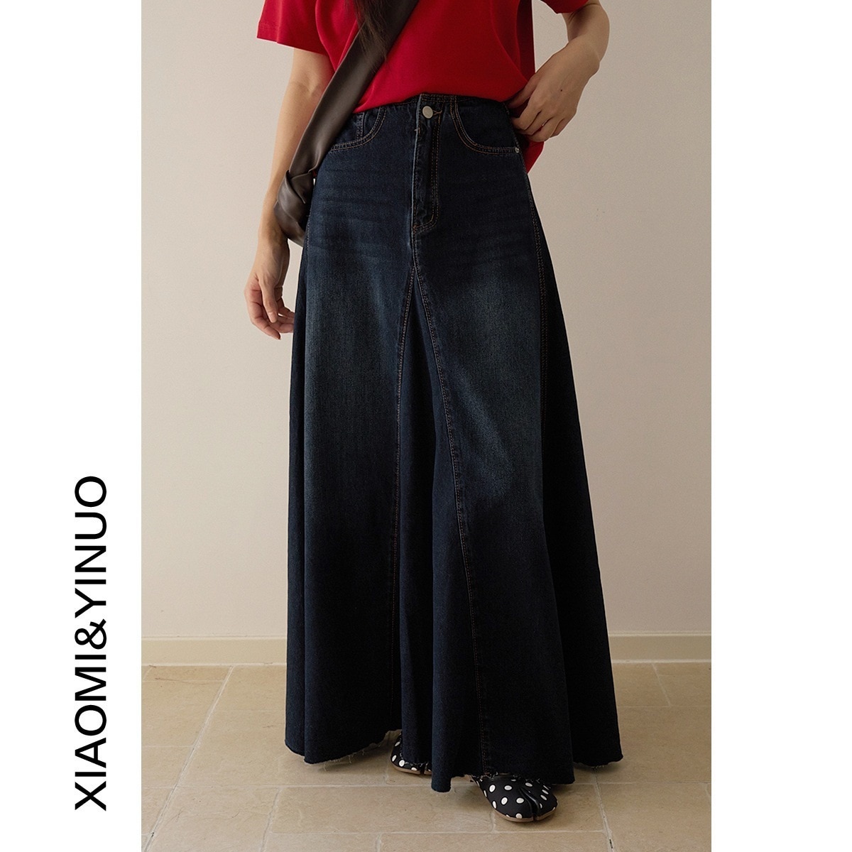 【送.料.無.料.急速発送】【新作】レトロなデザインが大きく並ぶハイウエストデニム2025初のゆったり3066ロングスカート