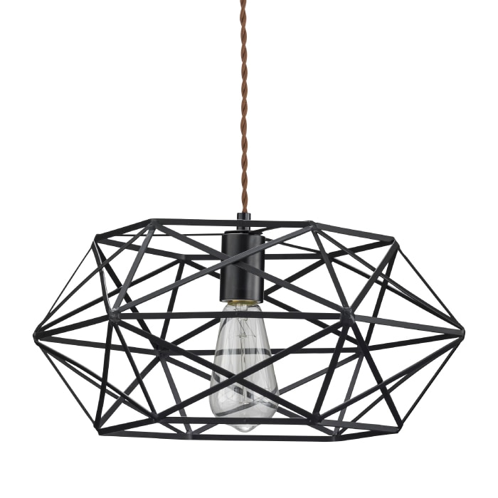 ペンダントライト 吊下げ灯 1灯 電気傘 エジソン電球L付き 60W E26 電球色 白熱電球