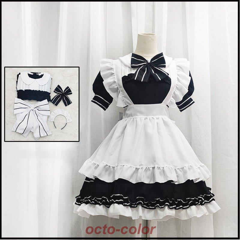 メイド服 コスプレ 衣装 レディース 可愛い かわいい ハロウィン 仮装 ブラック