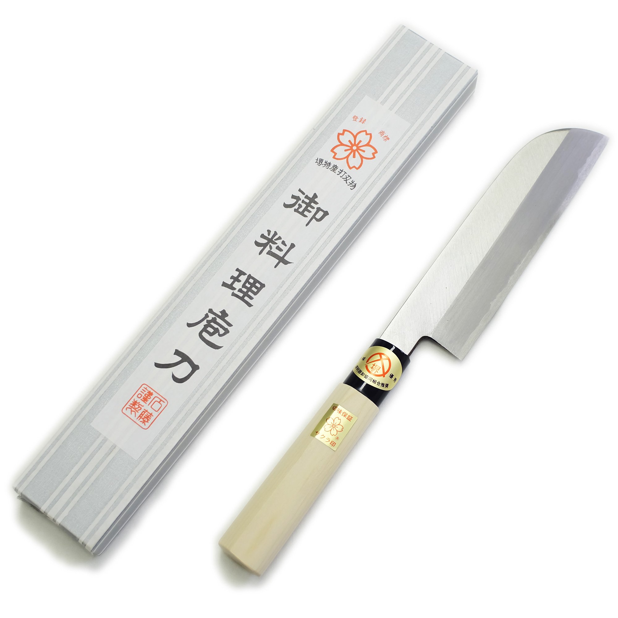 鎌型薄刃 包丁 165mm 和包丁