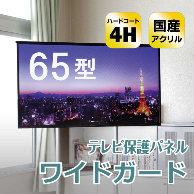 ニデック　薄型テレビ保護パネル65VS ハードコート付ワイドガード　C2AWGE20653352