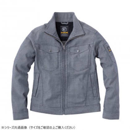 イーブンリバー ストレッチエアーライトブルゾン ヘリンボンブラック(70) サイズ:3L SR-6007