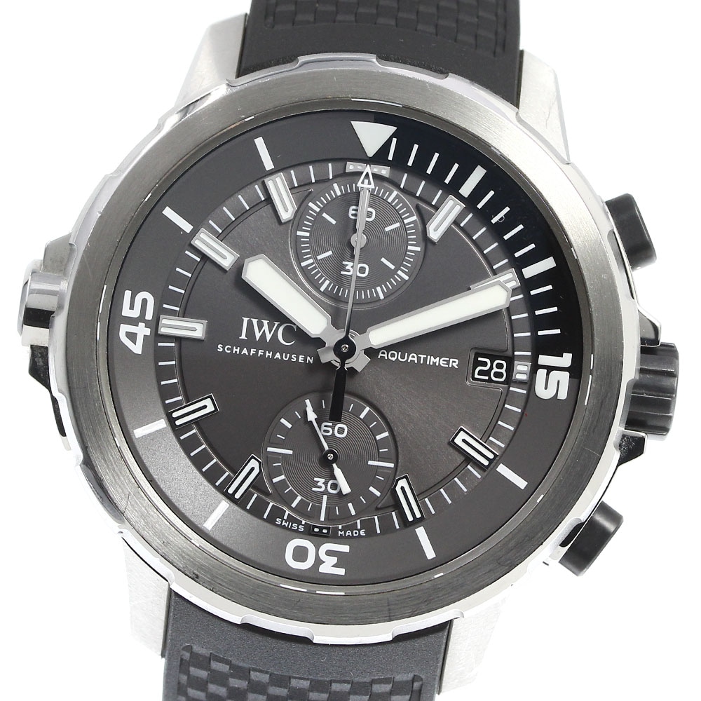 保証書付き【IWC SCHAFFHAUSEN】IWC アクアタイマー シャーク クロノグラフ デイト IW379506 自動巻き メンズ_732318【中古】