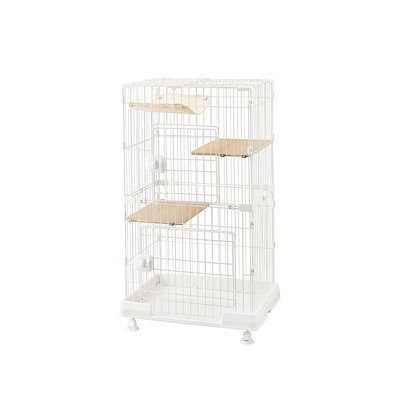 他サイト： ミニキャットケージ ハンモック付き PMCC-115H マットホワイト メーカー直送の商品画像