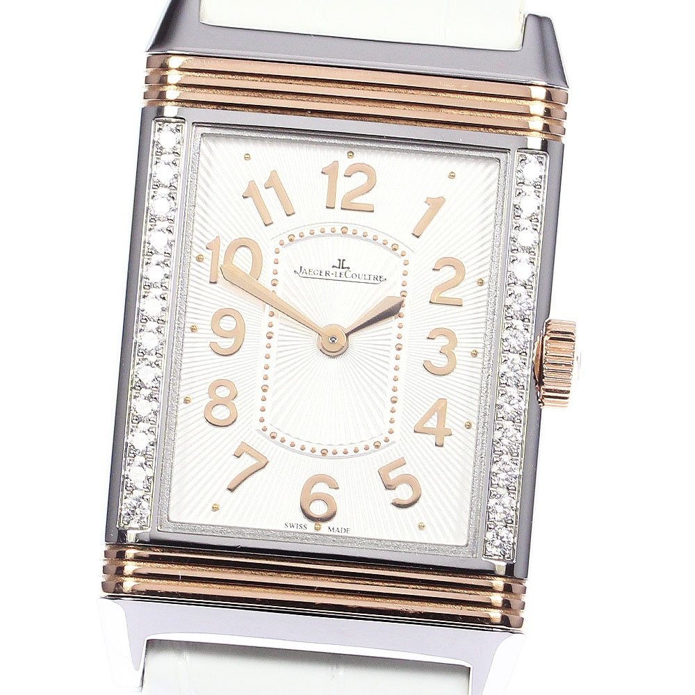 ジャガー・ルクルト JAEGER-LECOULTRE 268.D.86 グランド レベルソ ウルトラスリム サイドダイヤ 手巻き レディース 良品 _761098【中古】