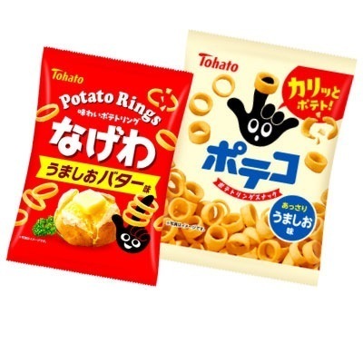 Qoo10] 東ハト 東ハト ポテコ＆なげわ 詰め合わせ（4袋 : 食品