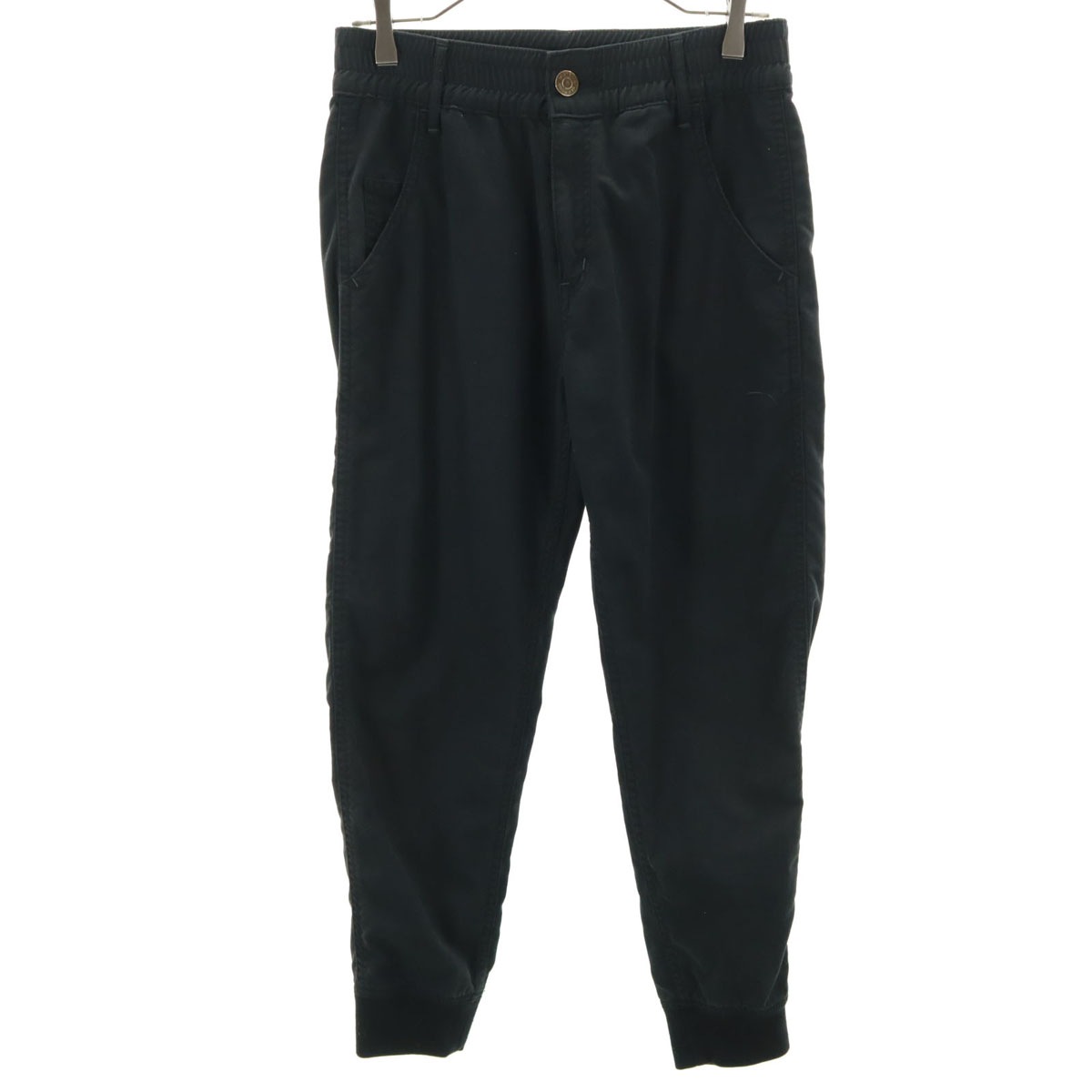 日本製 ロングパンツ M 黒 レディース 古着