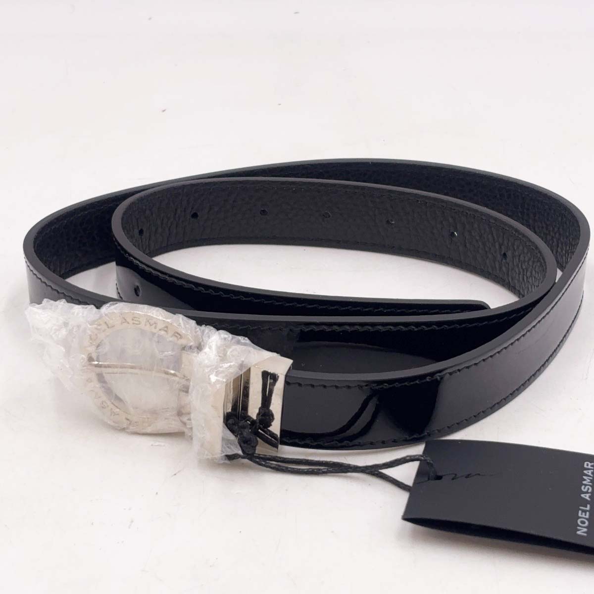 【中古・未使用品】NOEL ASMAR ノエルアスマール Demi Belt レザーベルト M ブラック NAD2900C レディース 乗馬 馬術