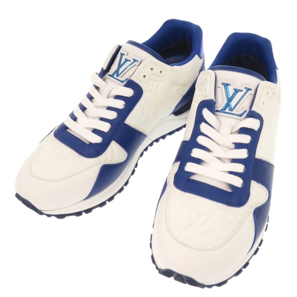 美品 ランアウェイ スニーカー レザー ホワイト LV 1098【中古】 メンズ