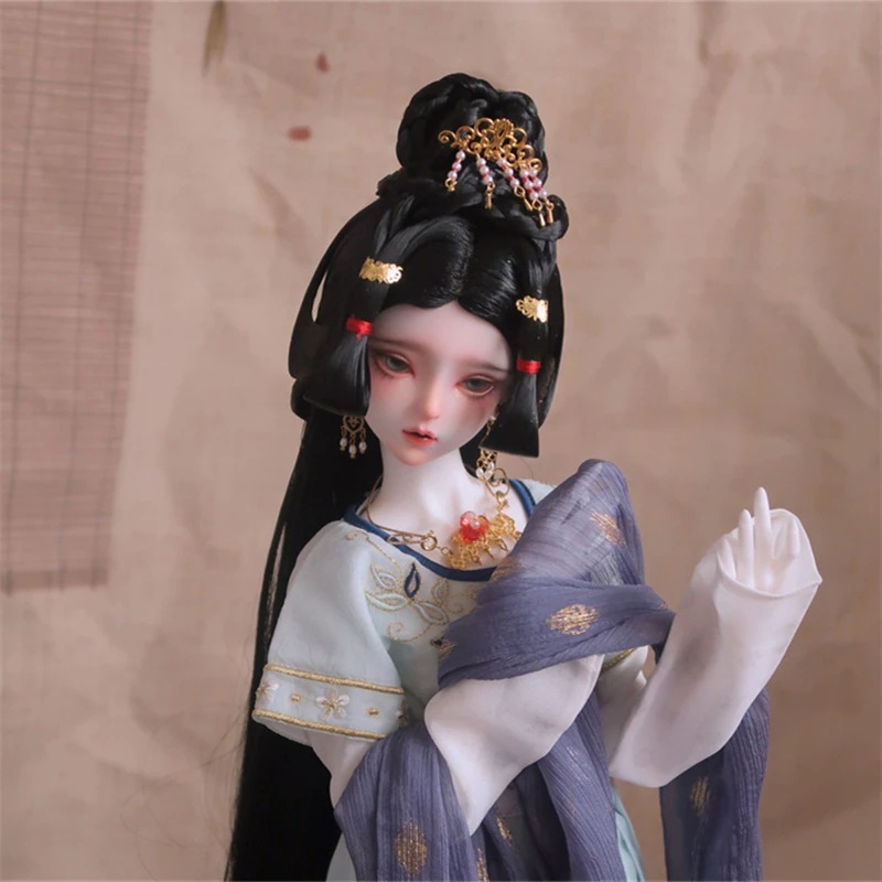 BJDドールウィッグ 古風スタイル アレンジ SD/MSD/幼SDサイズ人形時代風ウィッグ