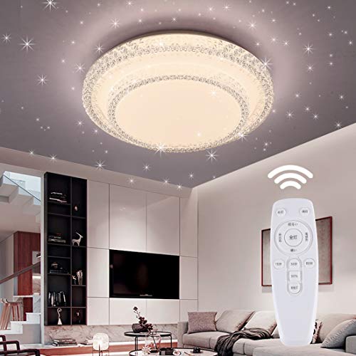サイズ：LED 35W/40CM/リモコン付き LED シーリングライト 星空効果 35W 6*8畳