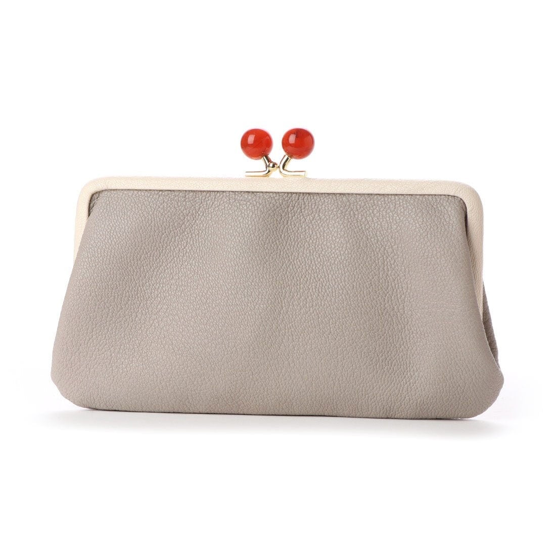 長財布 財布 レディース がま口財布 ミックスグレー アクリル玉 MIXGR おしゃれ さいふ お財布 小銭入れ がま口