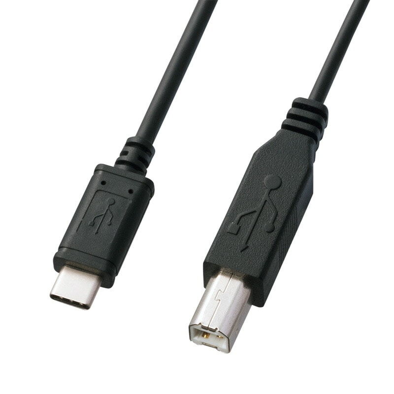 （まとめ買い）USB2.0 Type-C-Bケーブル 1m ブラック KU-CB10 [x3]