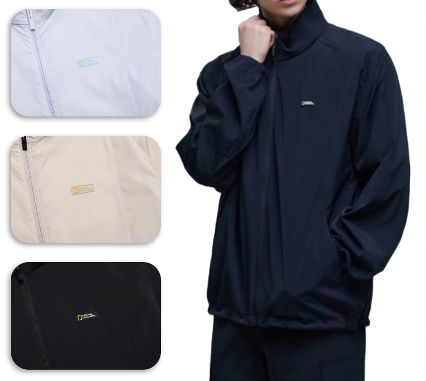 FROZEN CUBE STAND NECK WINDBREAKER (N252UFT970)