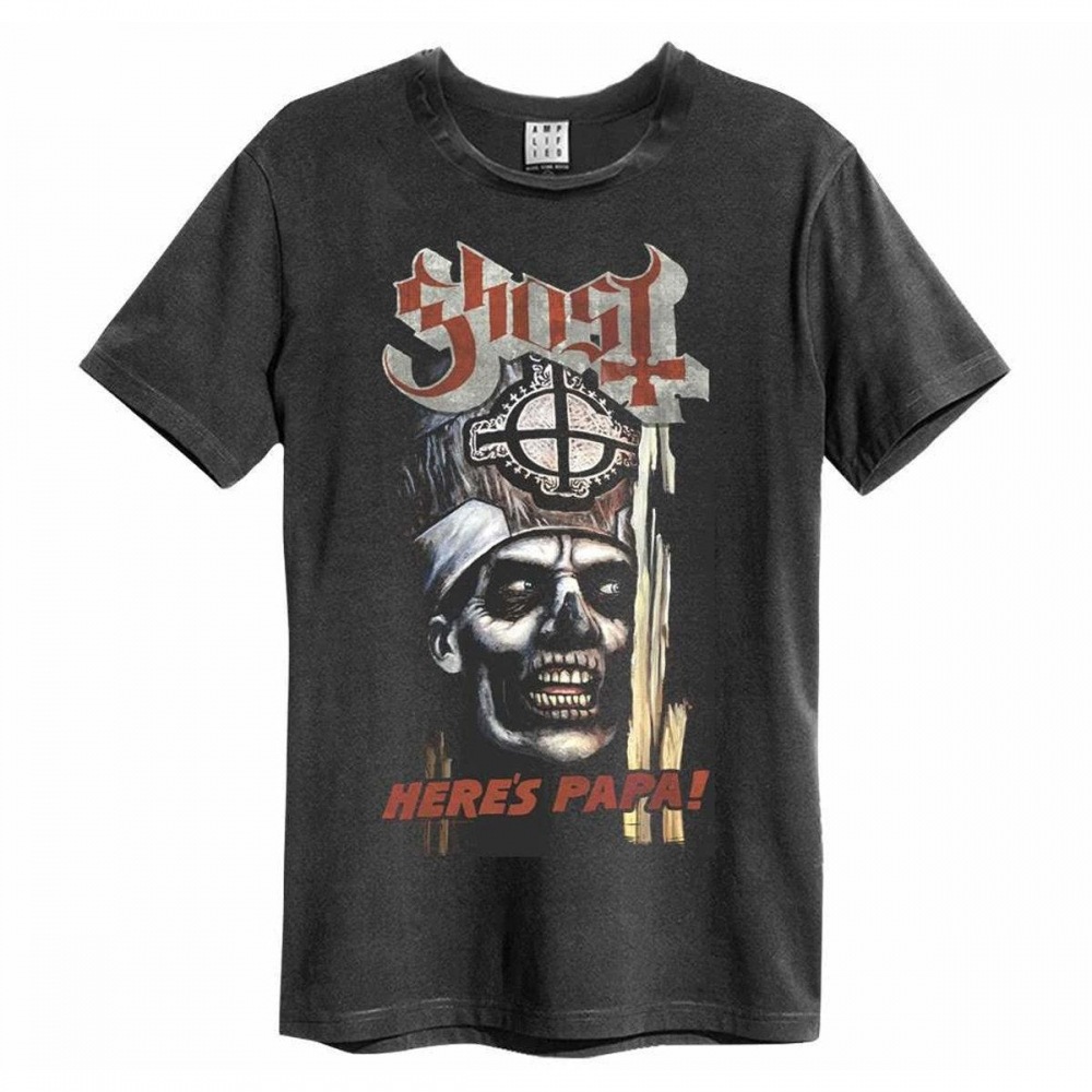 (英国より直送) Amplified ユニセックスアダルト Heers Papa Ghost ビンテージ T シャツ