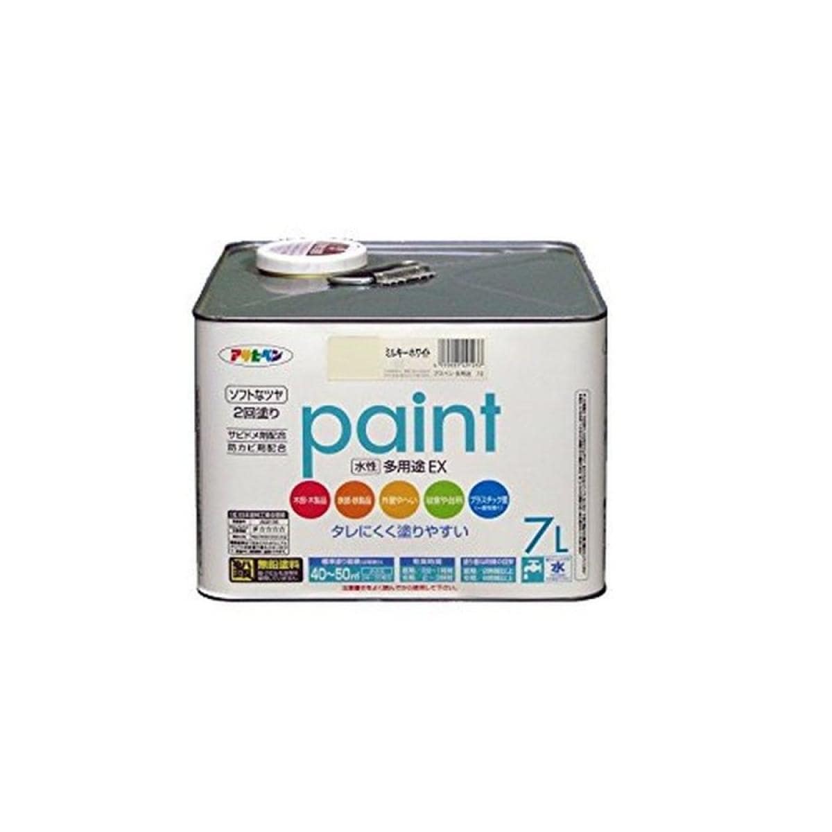 アサヒペン 水性多用途EX 7L ミルキーホワイト