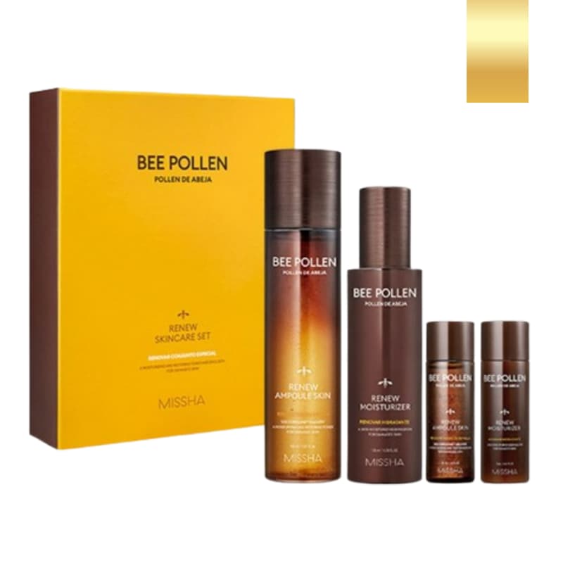 ビーポーレンリニュースキンケア(化粧水150ml+ローション130ml)/ツヤ肌 / 蜂蜜保湿 / 乾燥肌