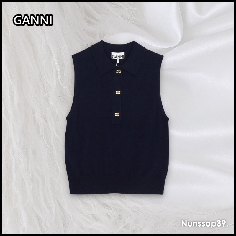 GANNI K2029 683 ロゴ ベスト