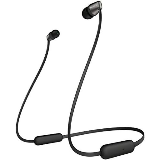 ワイヤレスイヤホン WI-C310 : Bluetooth対応/最大15時間連続再生/マイク付き フラットケーブル採用 2019年モデル ブラック WI-C310 BC