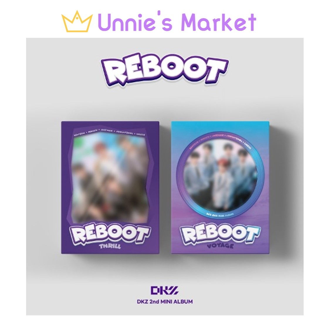 [SET] DKZ [REBOOT] 2nd Mini Album(THRILL ver. / VOYAGE ver.)