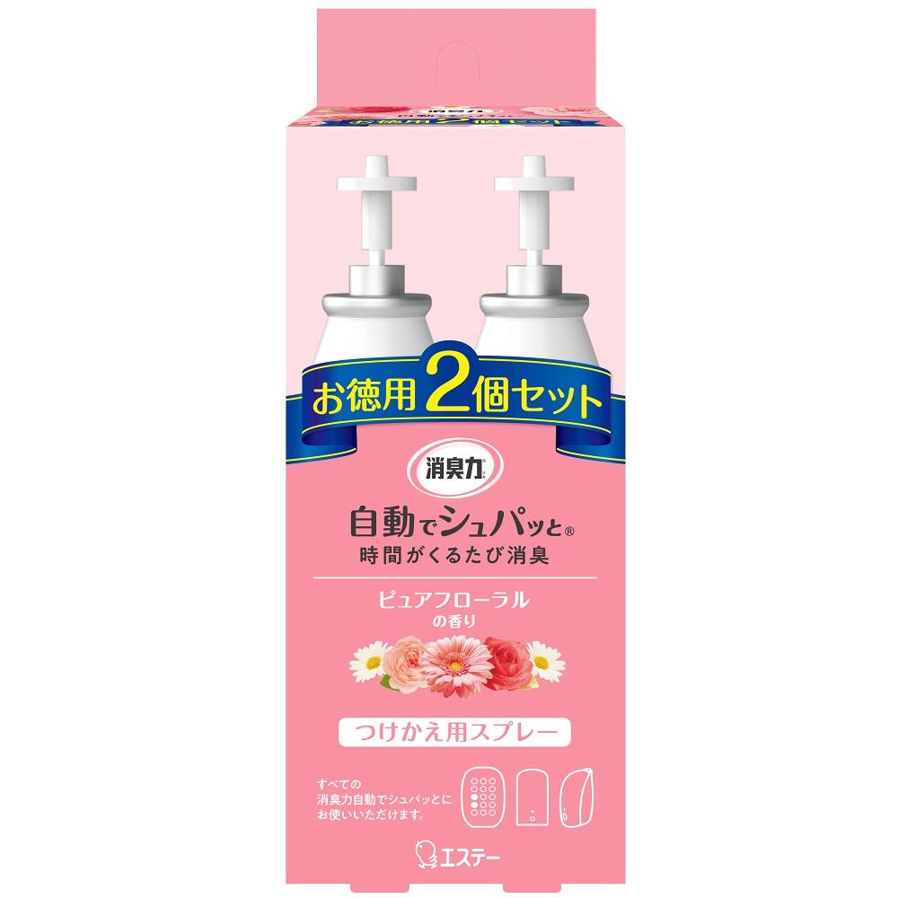 消臭力 自動でシュパッと ピュアフローラルの香り つけかえ 39ml×2個セット