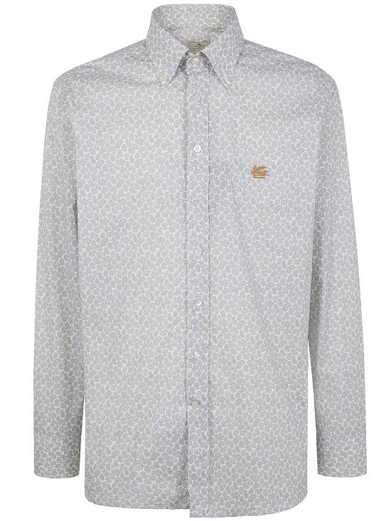 ETRO Men Long Tops MRIB0004 99SAEG3 X0801 WHITE PRINT