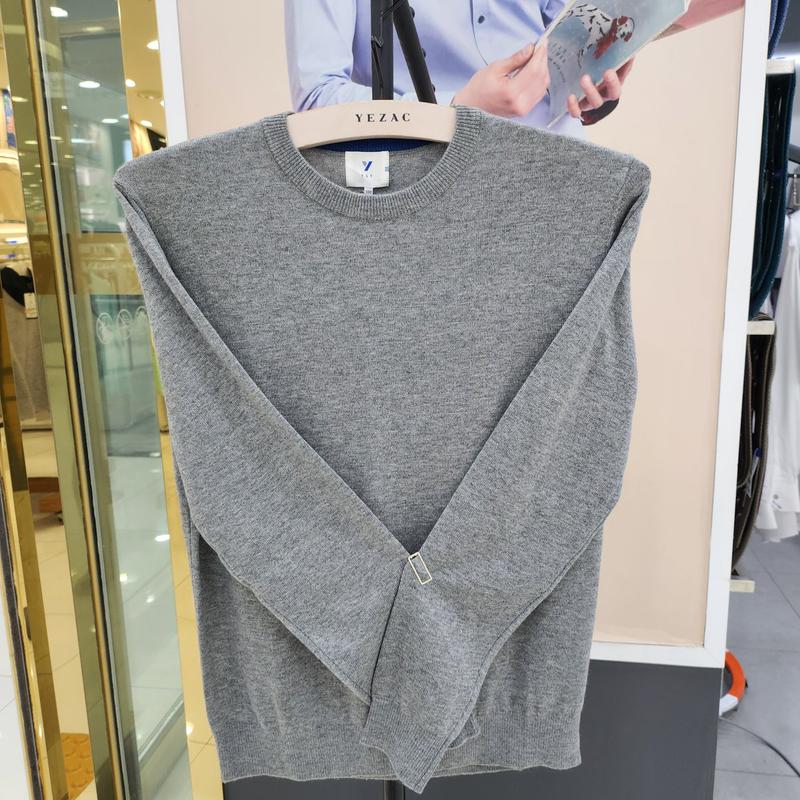 YJESCD492 ラウンド カシミア混紡 暖かい 冬ニット