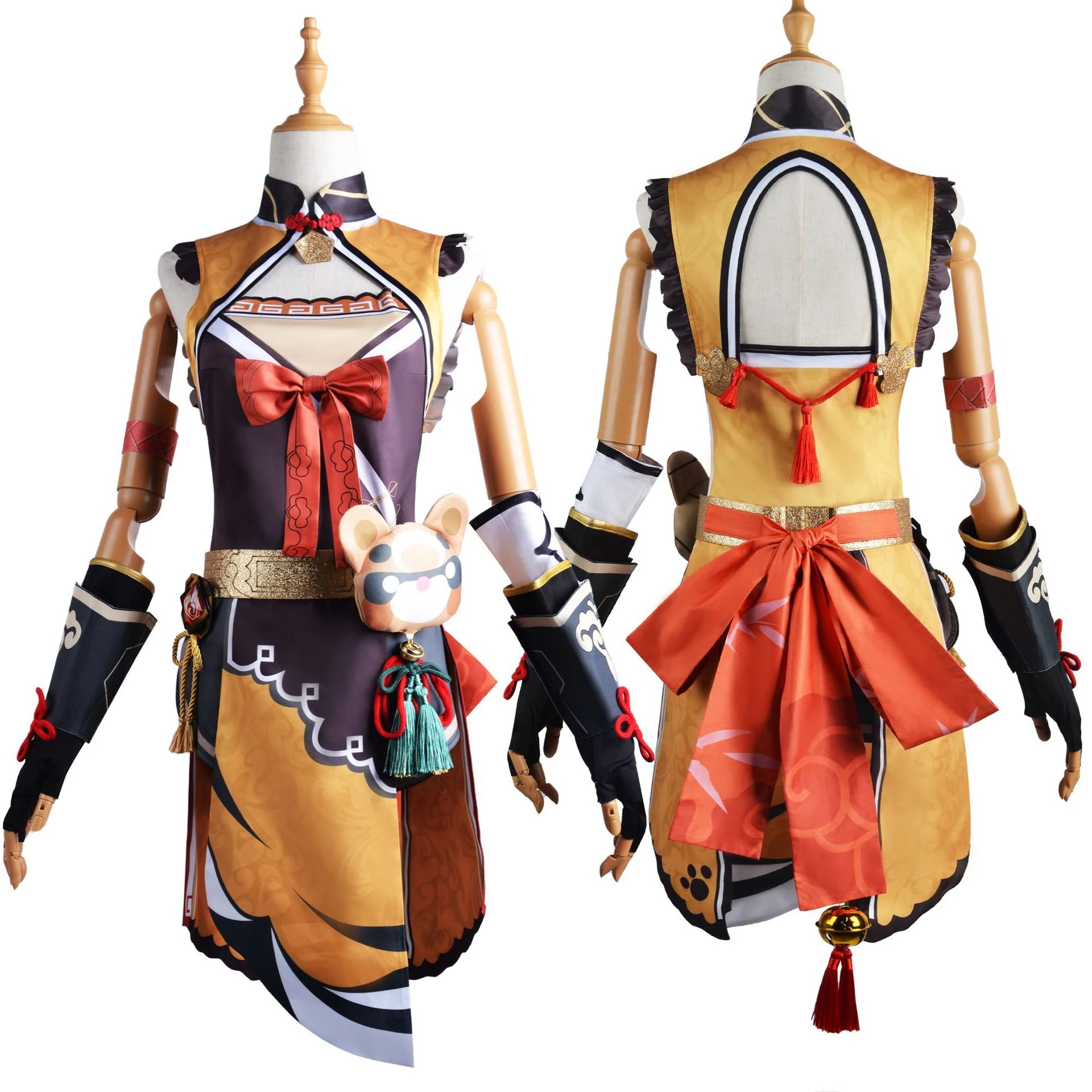 原神 コスプレ香菱 シャンリン コスプレ コスチューム 変身 仮装 かつら ステージ服 舞台 ハロウィン クリスマス イベント 大人用 文化祭