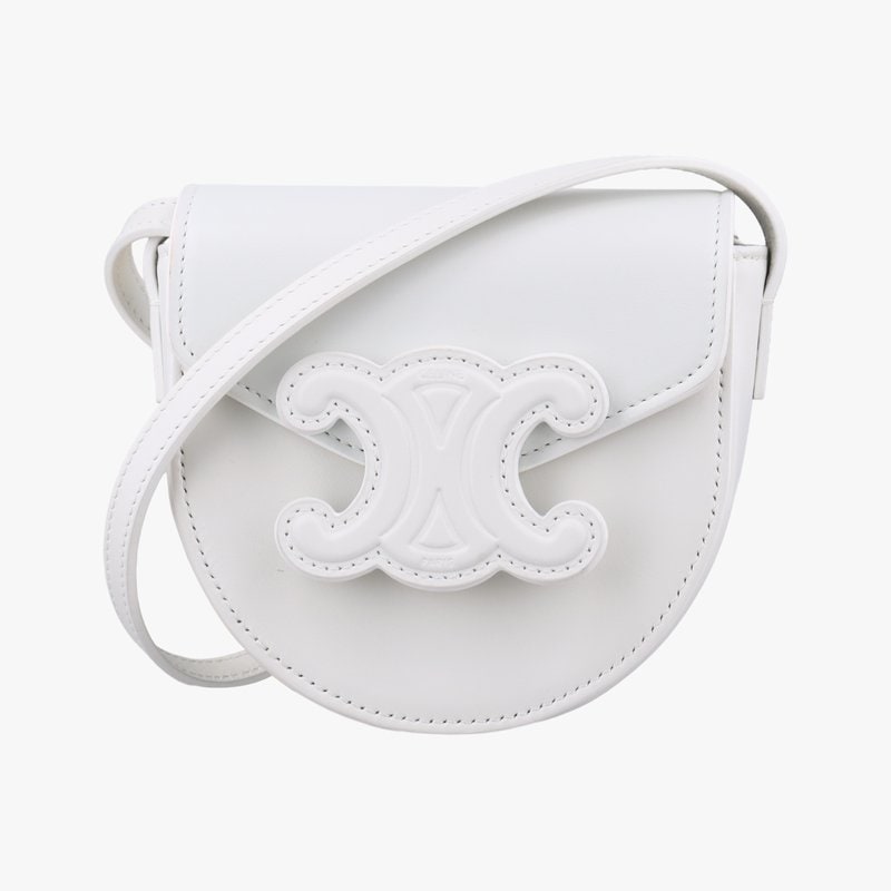 ミニ ブザス キュイル トリオンフ ホワイト レザー F-CU-1242中古