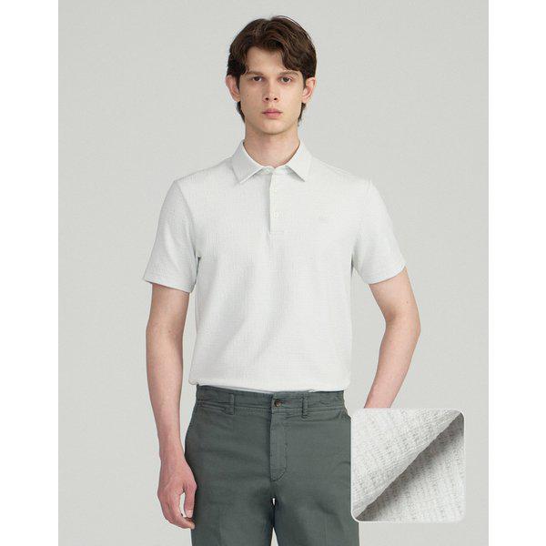 [25SS] ライトグレー半袖カラーTシャツ DMTS5B311G1