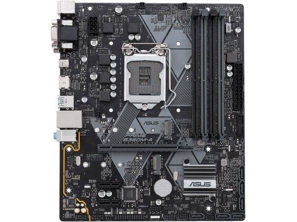 ASUS PRIME B360M-A LGA1151 (300 Series) DDR4 HDMI DVI VGA M.2 MATX Motherboard