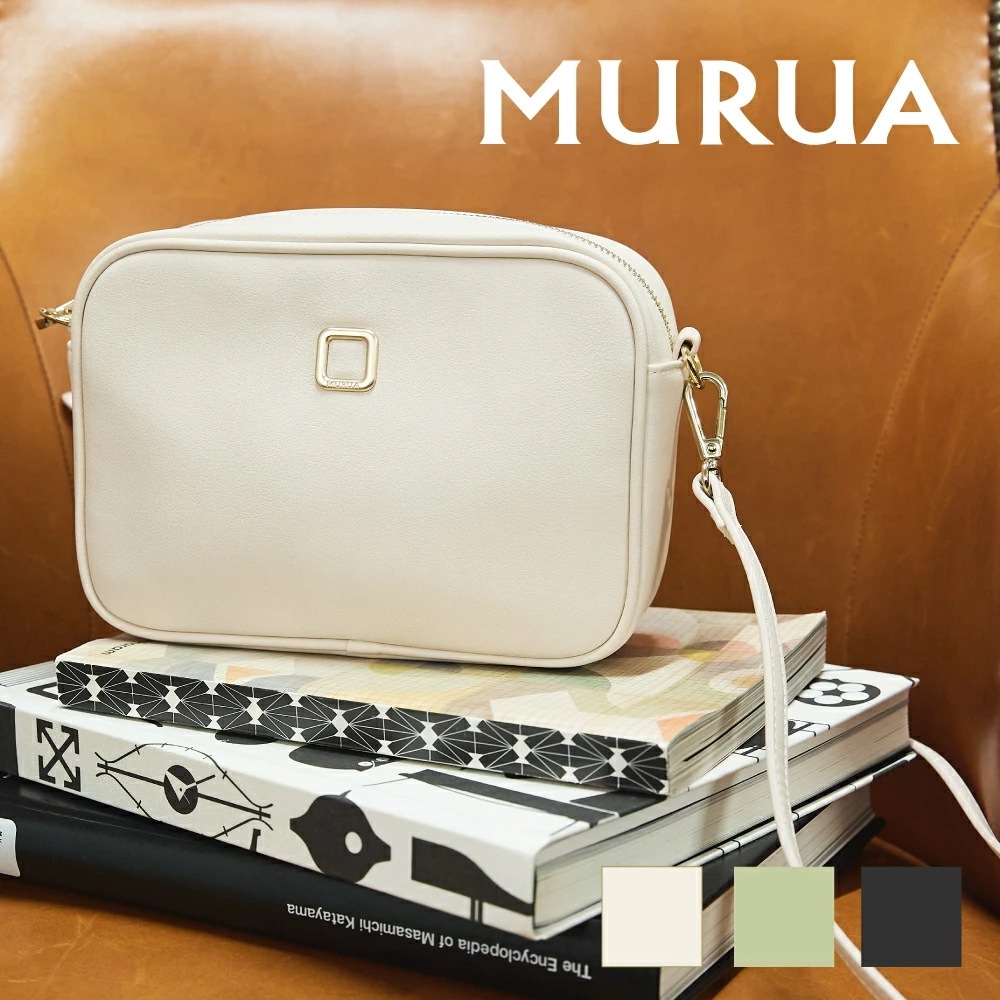 MURUA ミニショルダーバッグ MR-B1013 バッグ ショルダーバッグ スクエアメタル