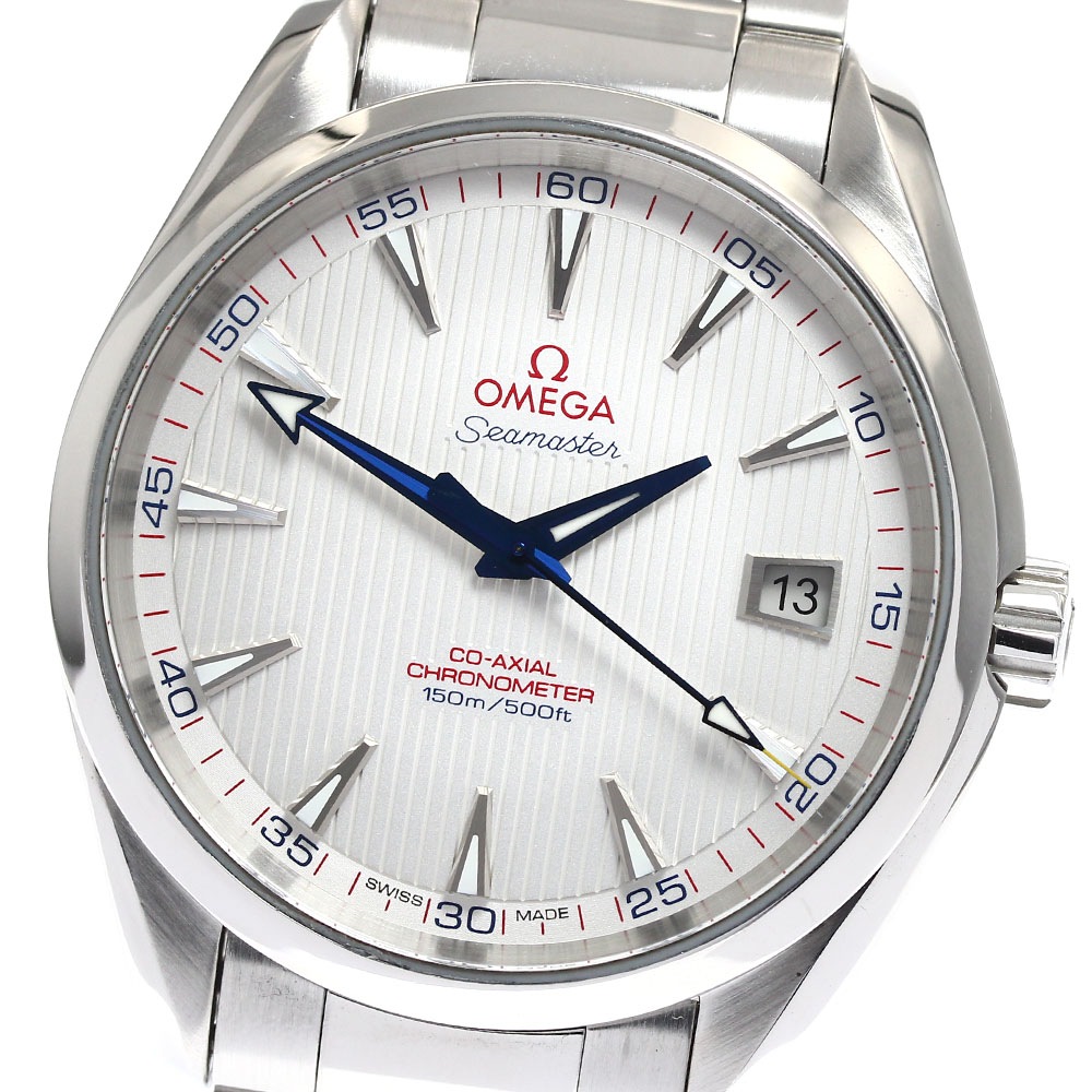 オメガ OMEGA 231.10.42.21.02.002 シーマスター アクアテラ コーアクシャル 自動巻き メンズ 良品 保証書付き_898803【中古】